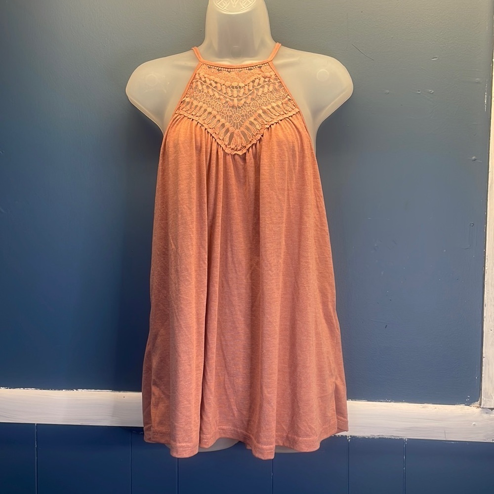 Peachy nude halter tank